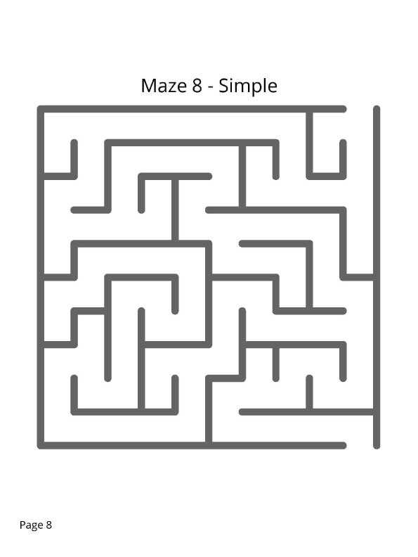 Maze Fun for Home, School, and Group Activities