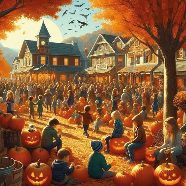 Stories for Kindergarten to Read: Pictures Bring Halloween to Life