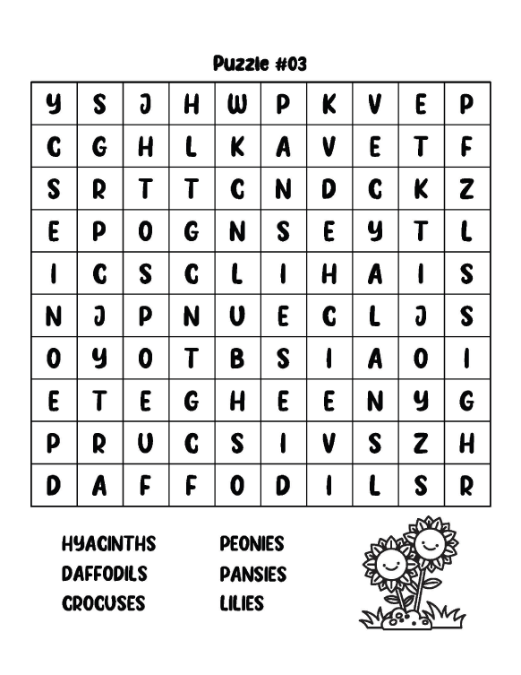 Types of Word Search Puzzles for Kids