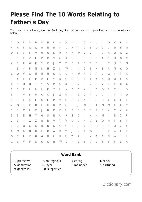 Word Search PDF Pack: Supports Concentration and Thinking Skills