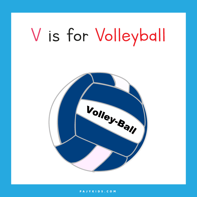 التعرف على حرف v من خلال الصورة والكلمة