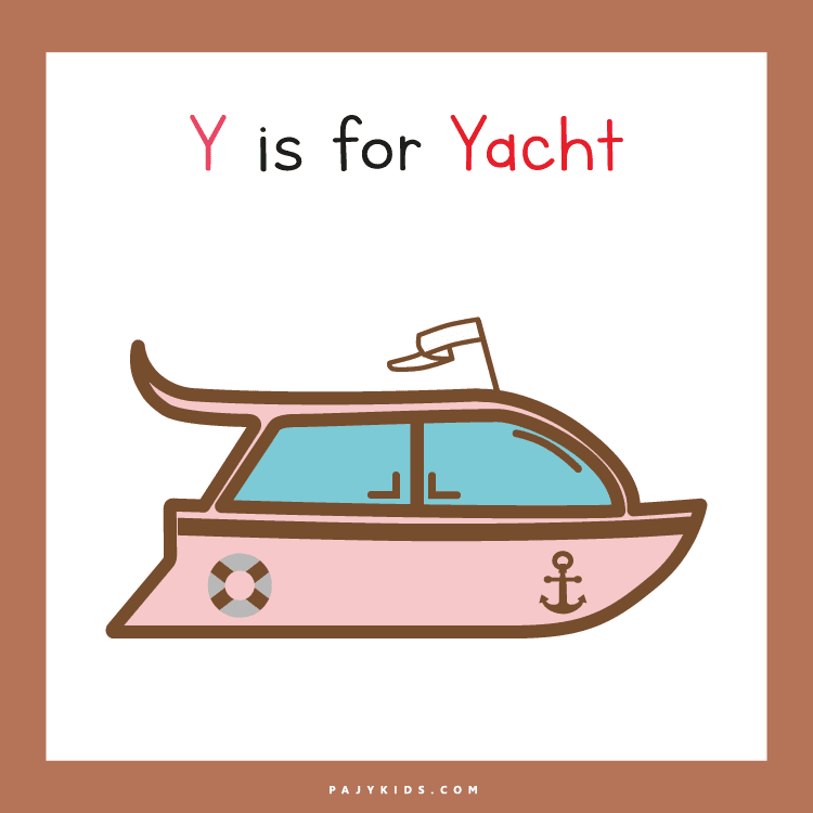 حرف y - Y is for Yacht – التعرف على الحرف