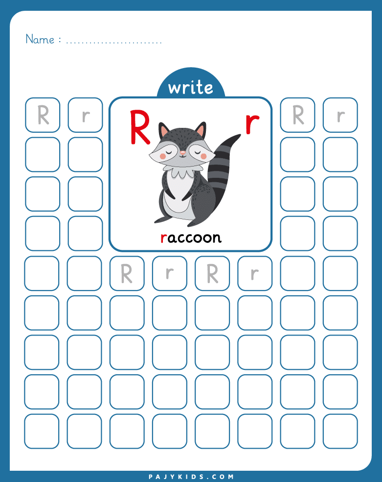 letter r worksheet for kindergarten - Recognizing the Letter R with Visual Support
