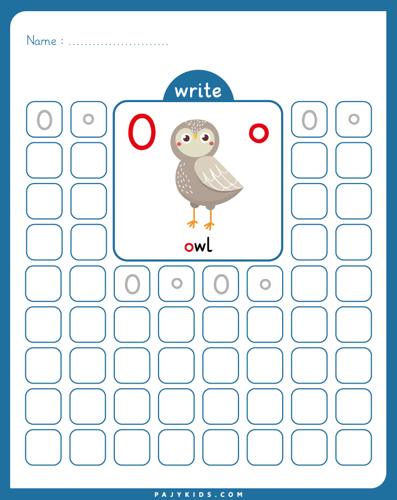 tracing letter o - Introducing the Letter O (Uppercase and Lowercase)
