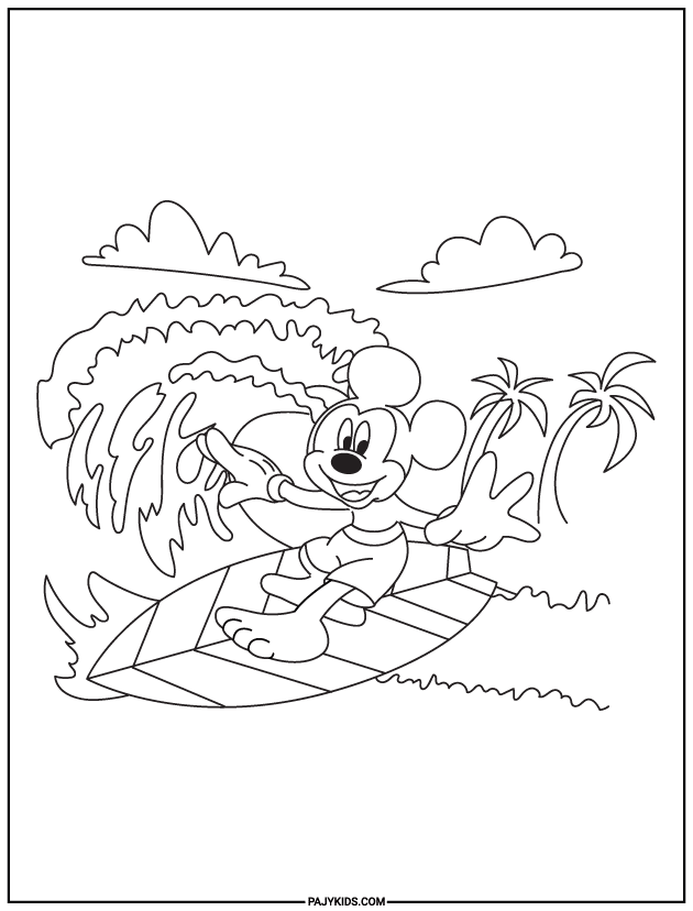 تلوين ميكي ماوس - تلوين ميكي ماوس في البيئة البحرية