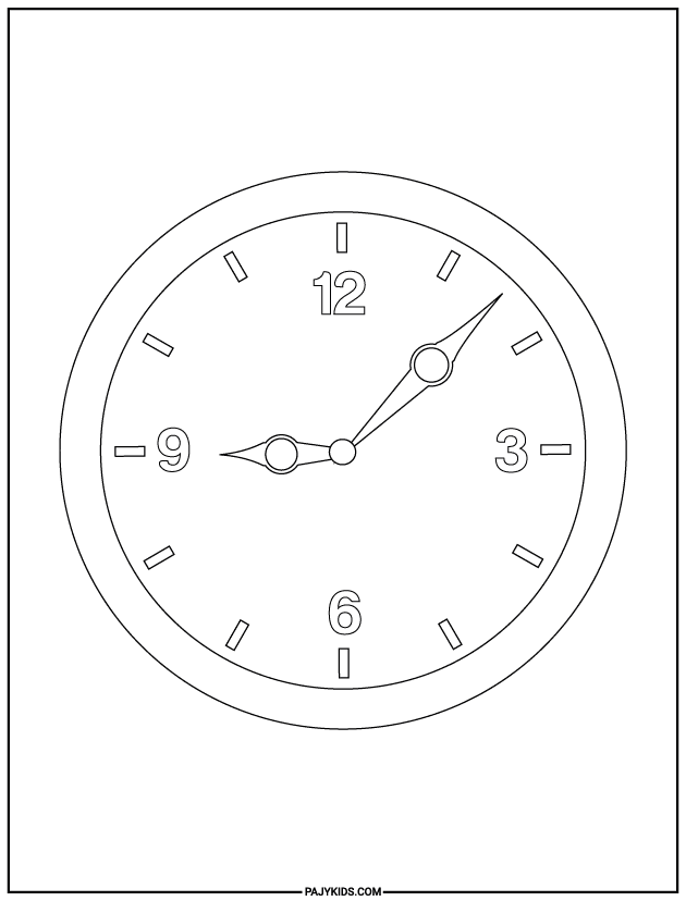 رسم تلوين للاطفال - السيارة والكرة - الوقت بالانجليزي - أهمية الوقت