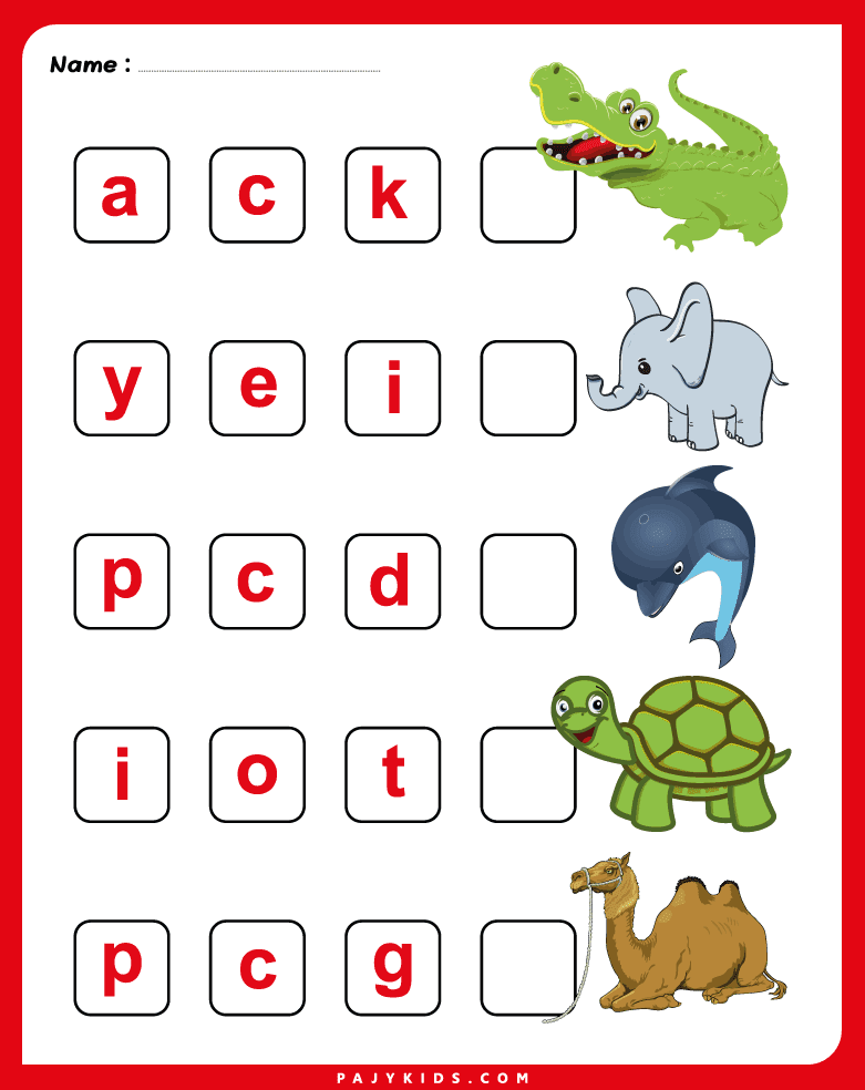 Alphabet Activities with Animals