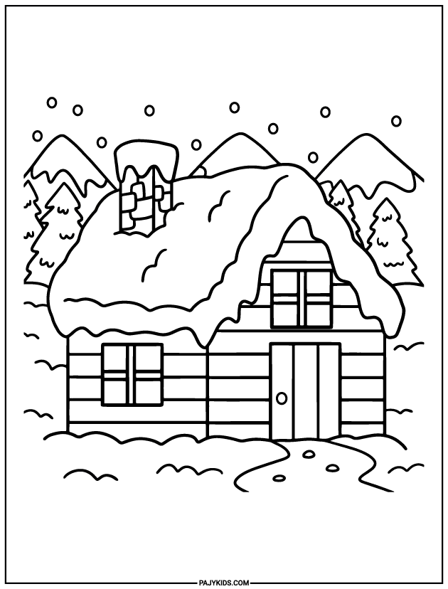 coloring for daycare - Winter House and Seasonal Concepts