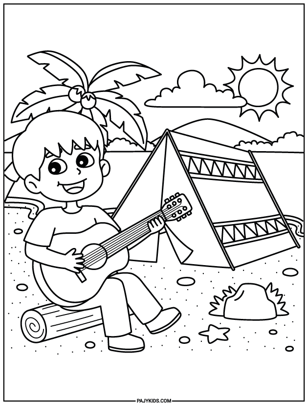 coloring for kindergarten - Creative Expression in an Outdoor Environment