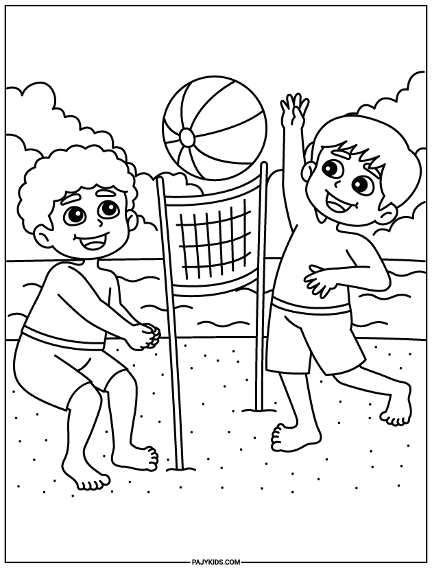 coloring for kindergarten - Social Interaction Through Play