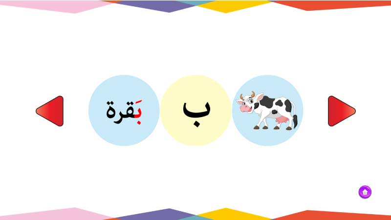 بطاقات الحروف العربية التفاعلية