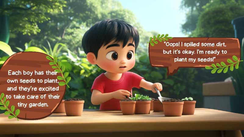 gardening for kids learning activity