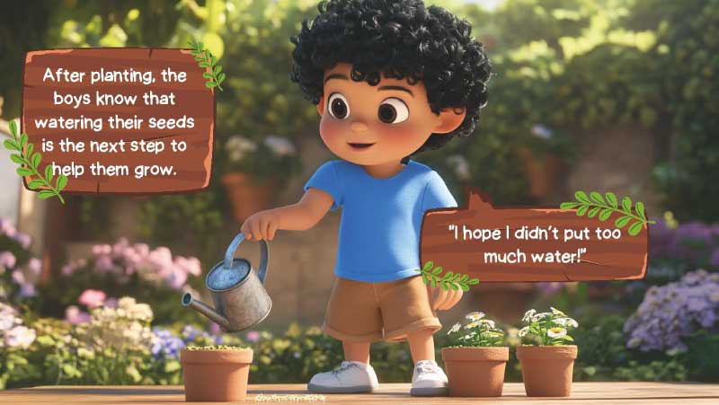 plant life cycle lesson for children