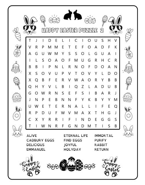 Easter coloring and cutting activities