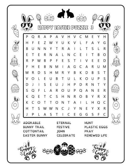 Easter word search