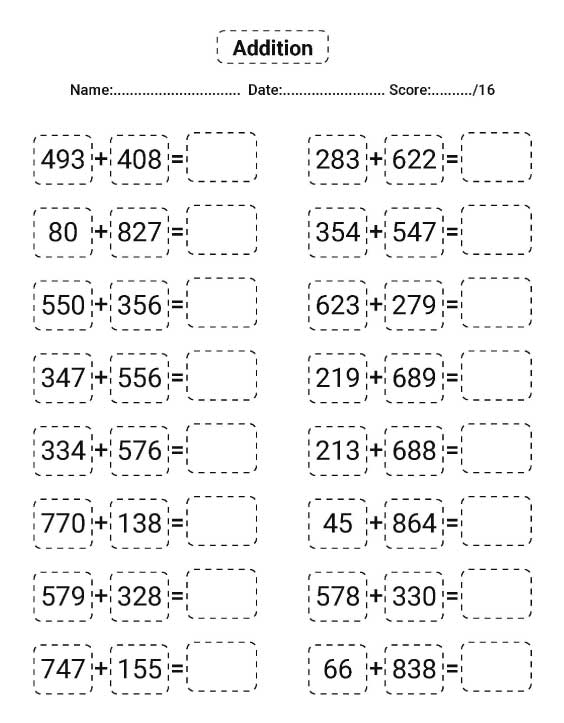 addition activities for kindergarten