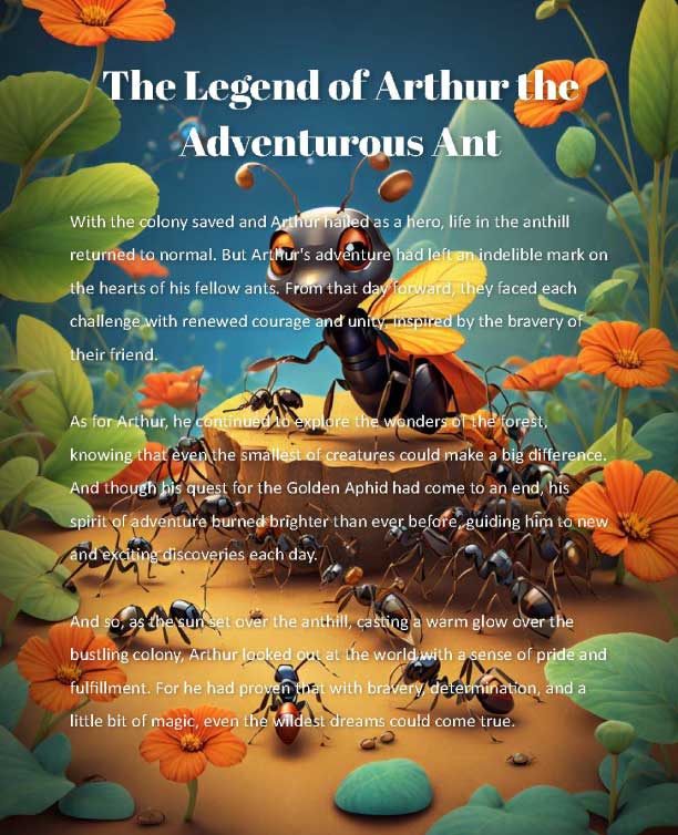 bedtime stories about ants