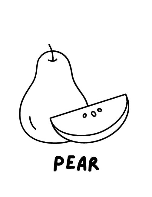 fruit coloring pages