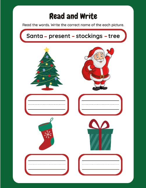 kindergarten Christmas activities