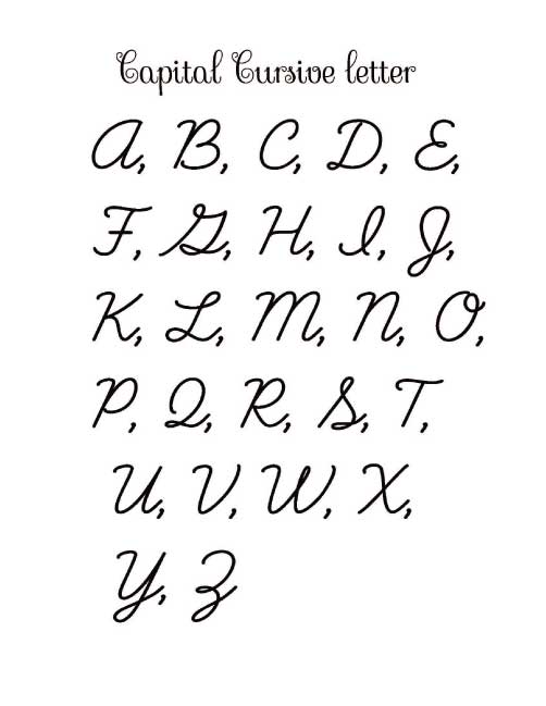 learn cursive writing for children