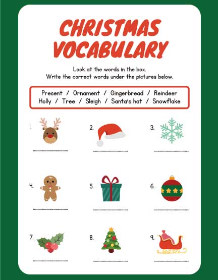 preschool Christmas activities